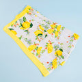 Lemon Print Square Bandana Scarf