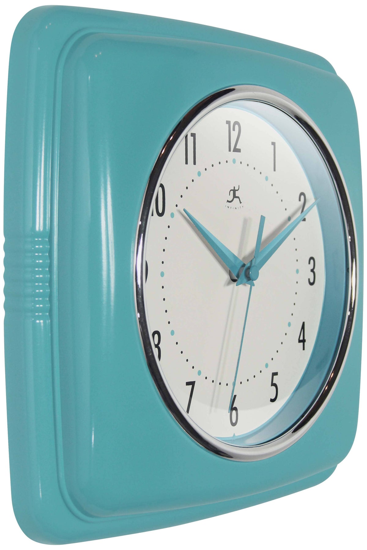 Retro Turquoise Wall Clock