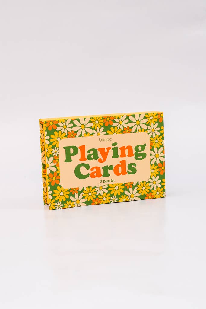 Double Deck Playing Cards, Floral