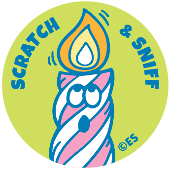 Happy Birthday Cake Scratch & Sniff Stickers