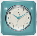 Retro Turquoise Wall Clock