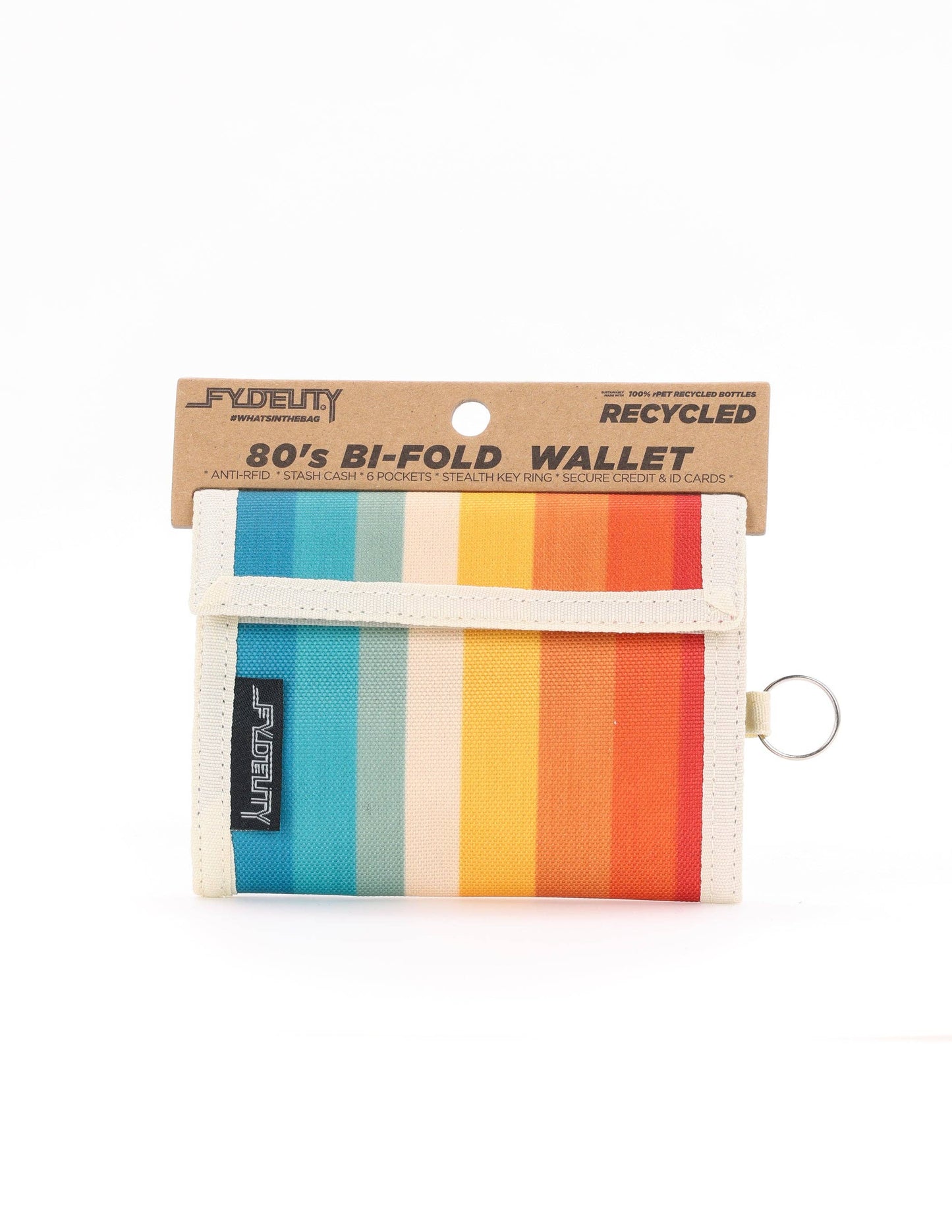 Retro Stripe Bifold Wallet