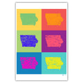 Iowa Pop Art Postcard